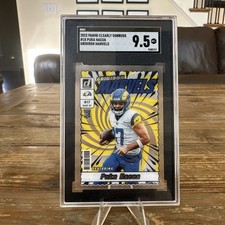 2023 Donruss clearly Puka Nacua #18 Gridiron Marvels SGC 9.5