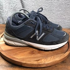 New Balance 990v5 Womens 8D Navy Suede Casual Running Gym Sneakers Made In USA