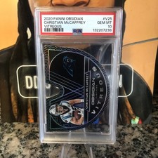 2021 Obsidian Christian McCaffrey Vitreous Black  19/35 #V25