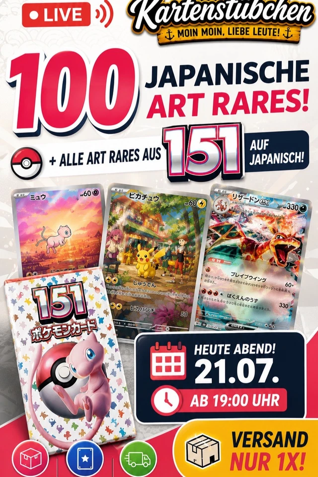 Alle Art-Rares 151 jap! + 100 ArtRares jap.