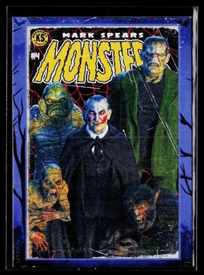 2026 Mark Spears Monsters Halloween #103 ~ RETRO #'d /299 Dracula Frankenstein