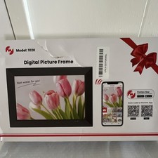 Frameo 102K 10.1" Wi-Fi LCD Digital Photo Frame Black Wall-Mountable 16GB