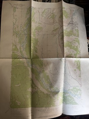 1963 US Geological Survey Map Jackson Hole Teton Forest Wyoming