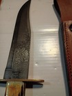 Beautiful Custom Made Bear And Son Cutlery Damascus Bowie Knife With Horn... — photo 7