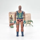 1984 GI Joe ROADBLOCK v1 100% COMPLETE + FILE CARD ** MINTY **