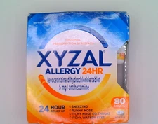 Xyzal Allergy 24hr Relief Tablets 80ct 01/26