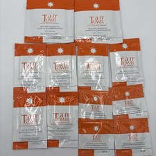 Lot of 12 Tan Towel Full  Half Body  Face Self-Tan Towelette Fair Medium