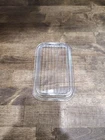 PYREX 502-C Vintage Clear Glass Refrigerator Dish Replacement LID ONLY Chipped