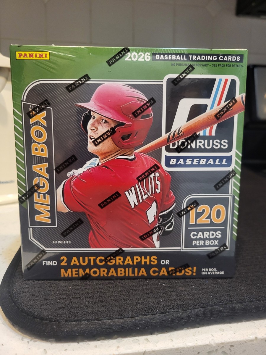 2026 Panini Donruss Baseball Trading Cards Mega Box FACTORY for