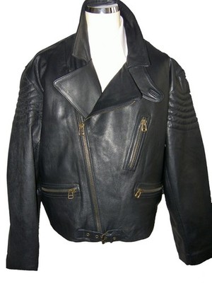 MIKE & CHRIS  Motorrad / Biker Leder Jacke aus 100% Rind Nappa schwarz