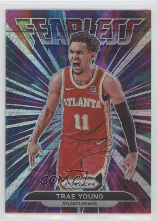 2021-22 Panini Prizm Fearless Hyper Prizm Trae Young #20 pe8