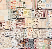 Vintage Junk Journal Sticker Lot 20 Sheets Botanical Ephemera Scrapbook 200 