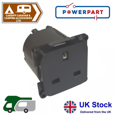 C-Line 240V Steckdose 13A 3-polig Netzsteckdose CBE Caravan Wohnmobil Campervan Boot