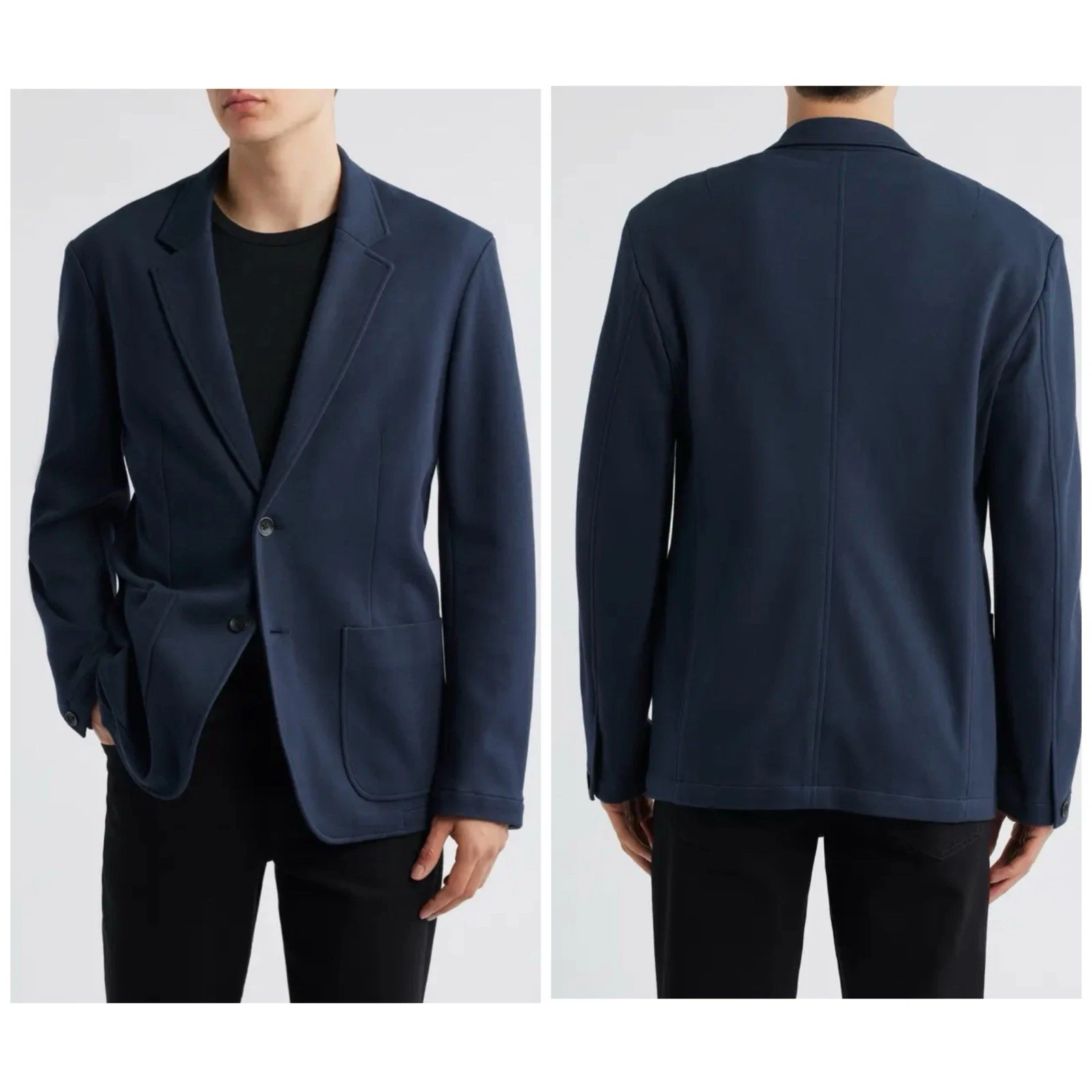 NWT Rag & Bone $498 Butler Patch Pocket Blazer In Navy Size: Medium - product detail image 1