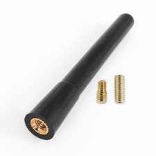 4 Black Car Short Stubby Antenna Amfm Radio Aerial Mast Screw Type Us Stock