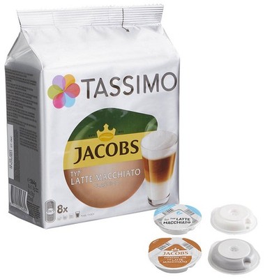 TASSIMO JACOBS LATTE MACCHIATO CLASSICO Kaffeediscs, Arabica- und...