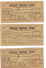 Lot WW2 Gasoline Purchase Permits +  Basic Mileage Rations Rationing Records — photo 4
