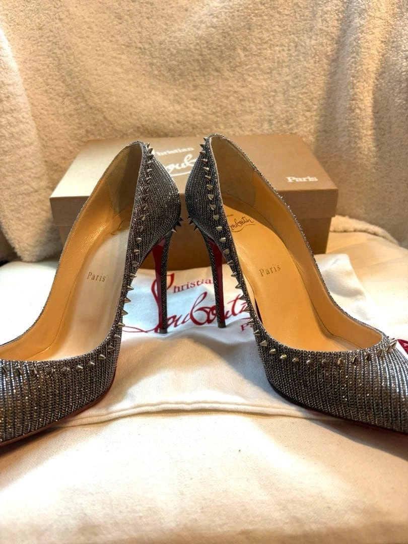 Christian Louboutin Silver Stiletto Heels for Women for sale | eBay