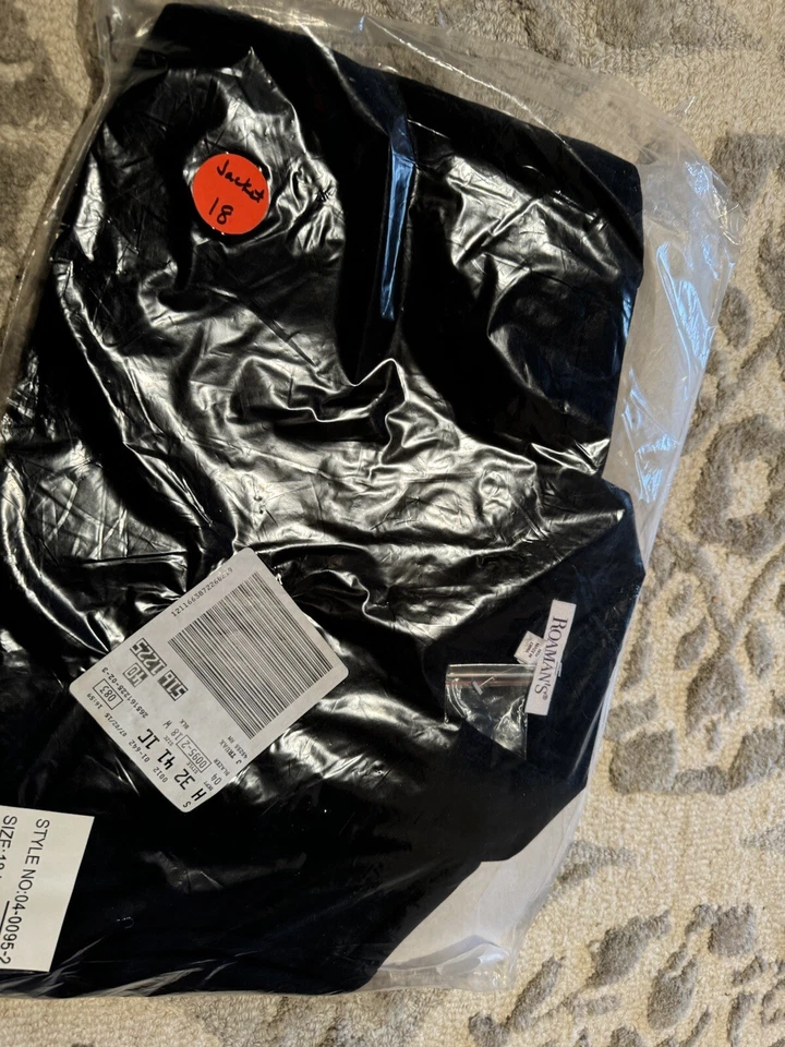 NWT Roaman's Women's Plus Size Double-Breasted Black Blazer 18W - Image 3 of 4