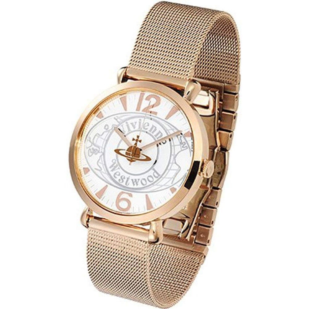 Vivienne Westwood Watch WORLD ORB Silver Pink Gold Japan made