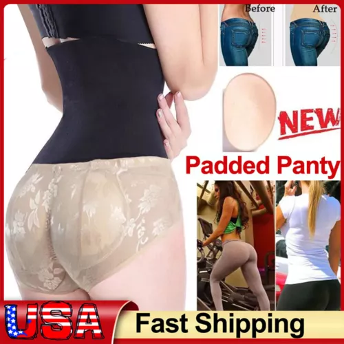 Mujeres Calzoncillos Lift Ropa con Forma Glúteos Acolchada Ropa Interior Potenciador Breves Encaje Bragas - Imagen 1 de 15