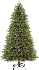 Puleo International 7.5 ft Prelit Fraser Fir Artificial Christmas Tree 600 Light