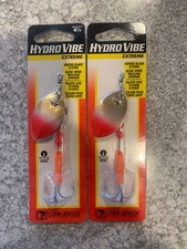2 Packs Luhr Jensen Hydro Vibe Spinners Gold Ice Red Tip