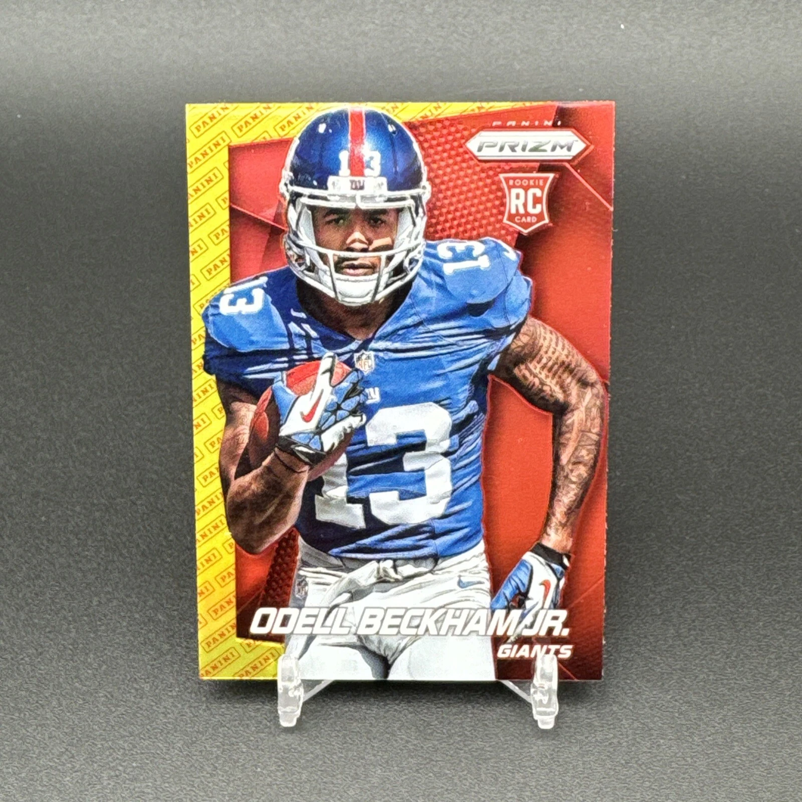 2014 Panini Prizm #282 Odell Beckham Jr. Panini Logo Prizm RC Giants