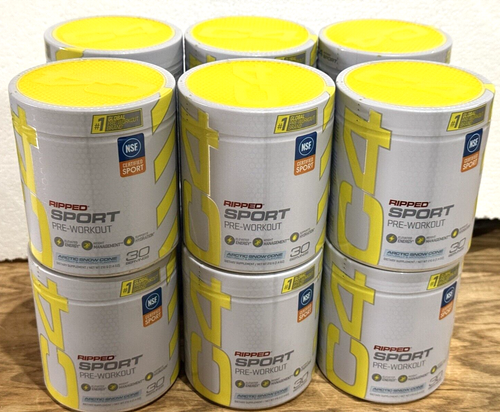 C4 Ripped Sport Pre-Workout Supplement Artic Snow Cone 30 Servings Dated 01/2025