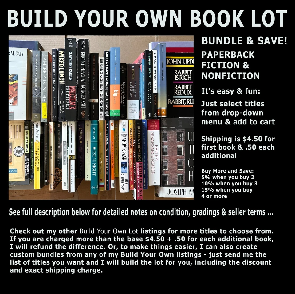 BUILD YOUR OWN Transgressive Lit Cult Modern Classic Contempo Novel PB LOT - Image 2 of 2