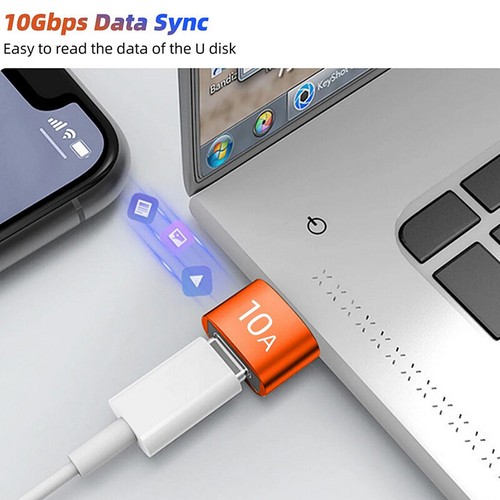 10A USB 3.0 To Type C Adapter OTG Type C Male To USB Female Converter For Laptop - Zdjęcie 7 z 12