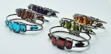 Lot of 6/12 winter colorful open bangle bracelets fashion jewelry wholesale 7