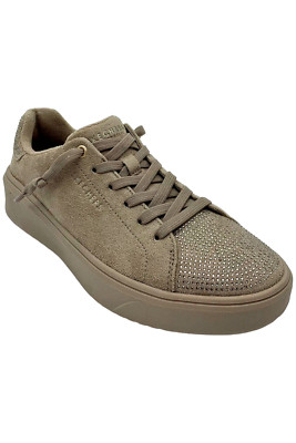 Skechers Women's Street Court Lace Up Sneaker Dazzle Me Light Gray