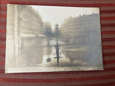 PIERRE PETIT ORIGINAL PHOTO PARIS GARE SAINT LAZARE JANUARY 30, 1910 FLOOD
