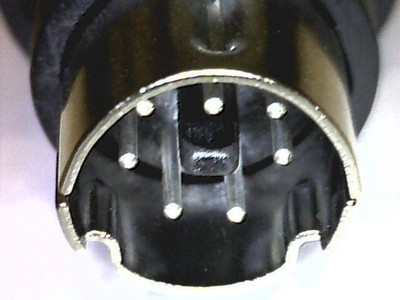   Mini-DIN-Stecker 7pol mit Knickschutz 7-Pin 7 Kontakte male ZUET