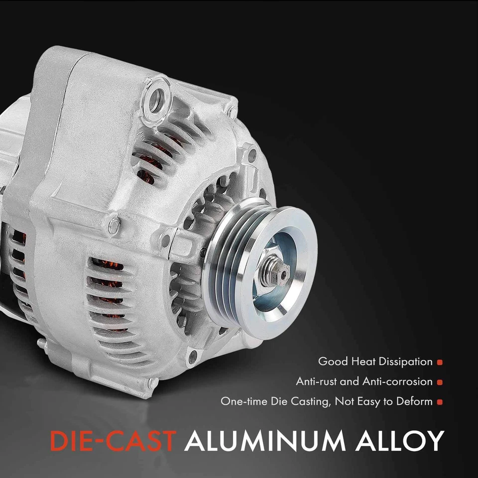 Alternador para Acura Integra 1990-1991 65A 12V en sentido antihorario polea de 4 ranuras Foto 4 de 4