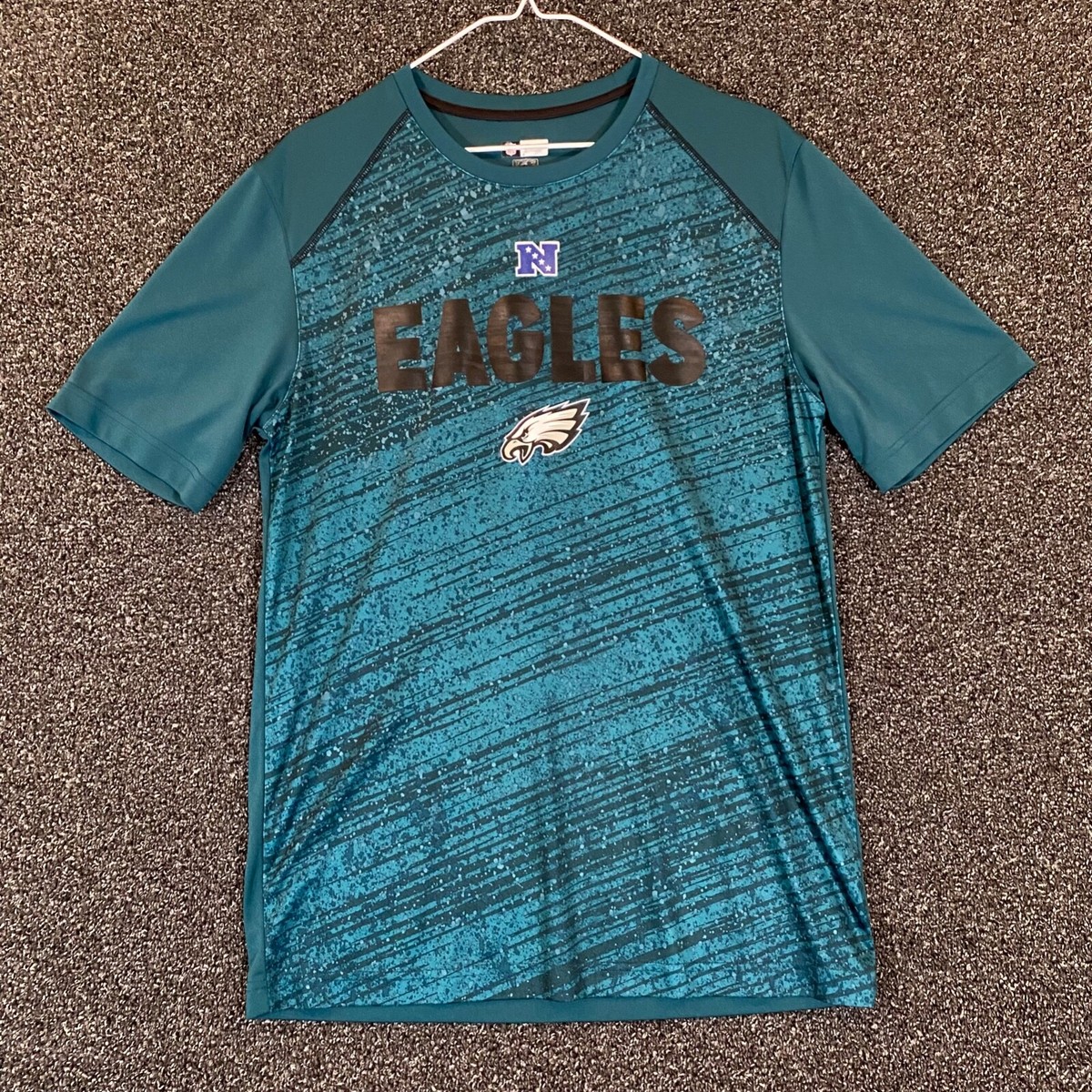 Philadelphia Eagles Shirt Mens Medium Green NFL Team Apparel Tee Short  Sleeve