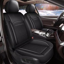 Front Row Car 2-seat Covers For Honda Fit 2007-2020 Cushion Fuax Leather Black