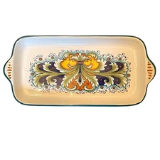 Ceramica Nova Deruta Serving Tray Plate Hand Painted Made In Italy
