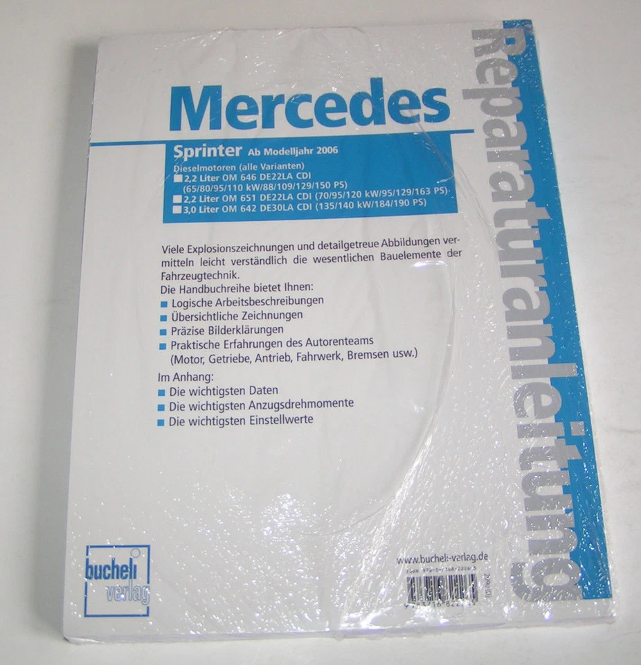 Reparaturanleitung - Mercedes Sprinter W906 - Diesel Modelle - ab Baujahr 2006 - Bild 2 von 2
