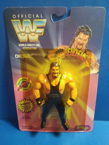 1994 WWF WWE Just Toys Diesel Bend-ems Wrestling F...