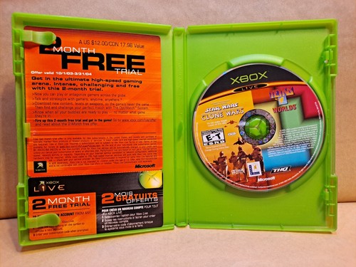 Star Wars The Clone Wars & Tetris Worlds Microsoft Xbox Original - Picture 3 of 3