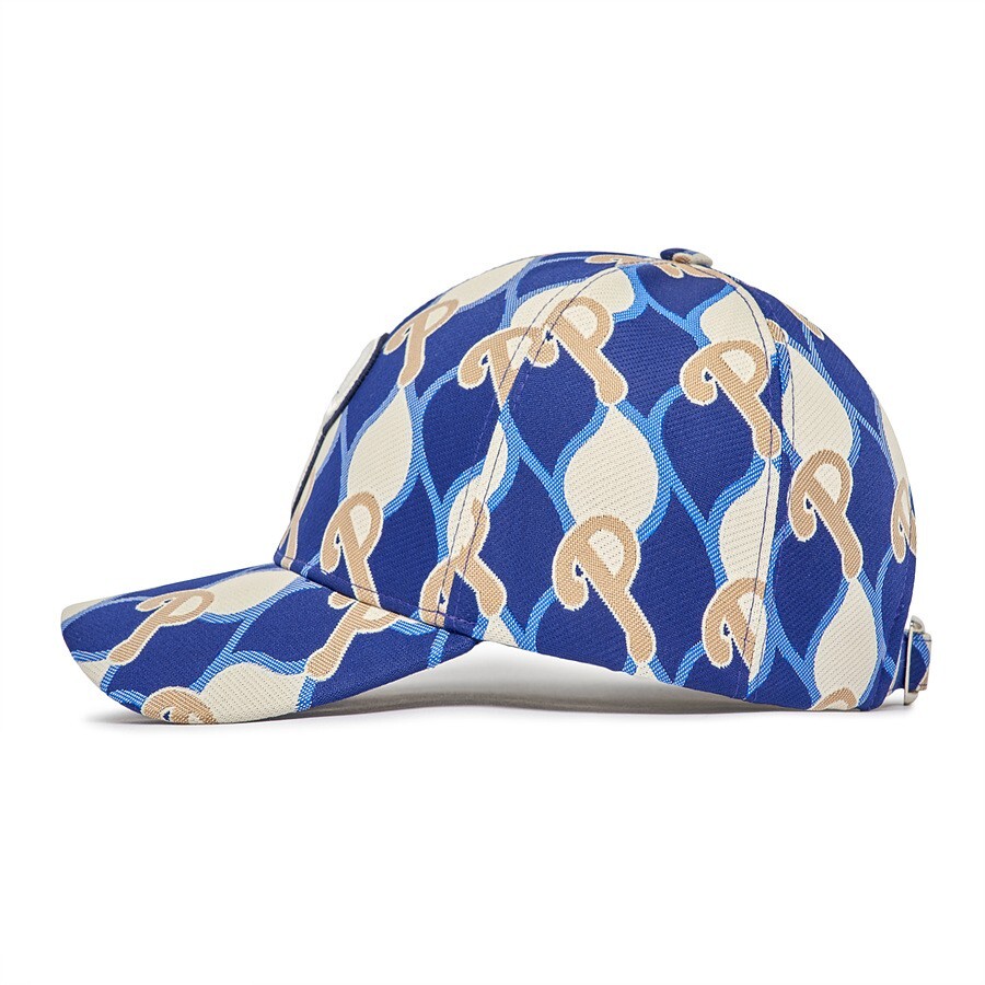 ★MLB Korea★ New Year Structure Ball Cap NY MgCream 3ACPQ01 MLB KOREA Argyle MONOGRAM Structured Ball Cap 3ACPM063N