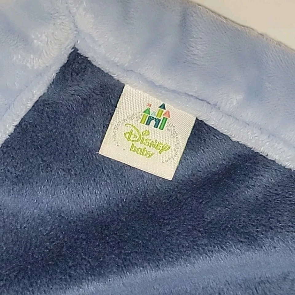 Manta de seguridad Lovey para bebé Disney Mickey Mouse sonajero felpa azul Foto 3 de 4