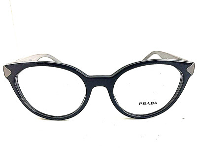 New PRADA VPR W0T1 MFT-1O1 53mm Blue Cats Eye Women's Eyeglasses Frame  #5,6