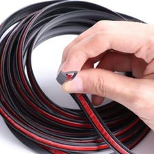 Tira de sellado de destellos de guardabarros de coche de 2 m accesorios de arco de rueda de goma universal tipo T