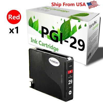(1 Pack,Red) PGI-29 PGI29 Ink Cartridge PGI 29 for PIXMA Pro1s 1