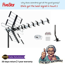 HDTV Outdoor Amplified TV Antenna Master Version Digital HD 1080P 4K VHF UHF FM