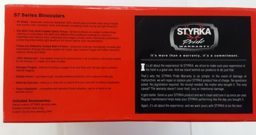 Binoculares Styrka Serie S7 8x42 Vidrio ED. Nuevo en caja. - Imagen 2 de 4