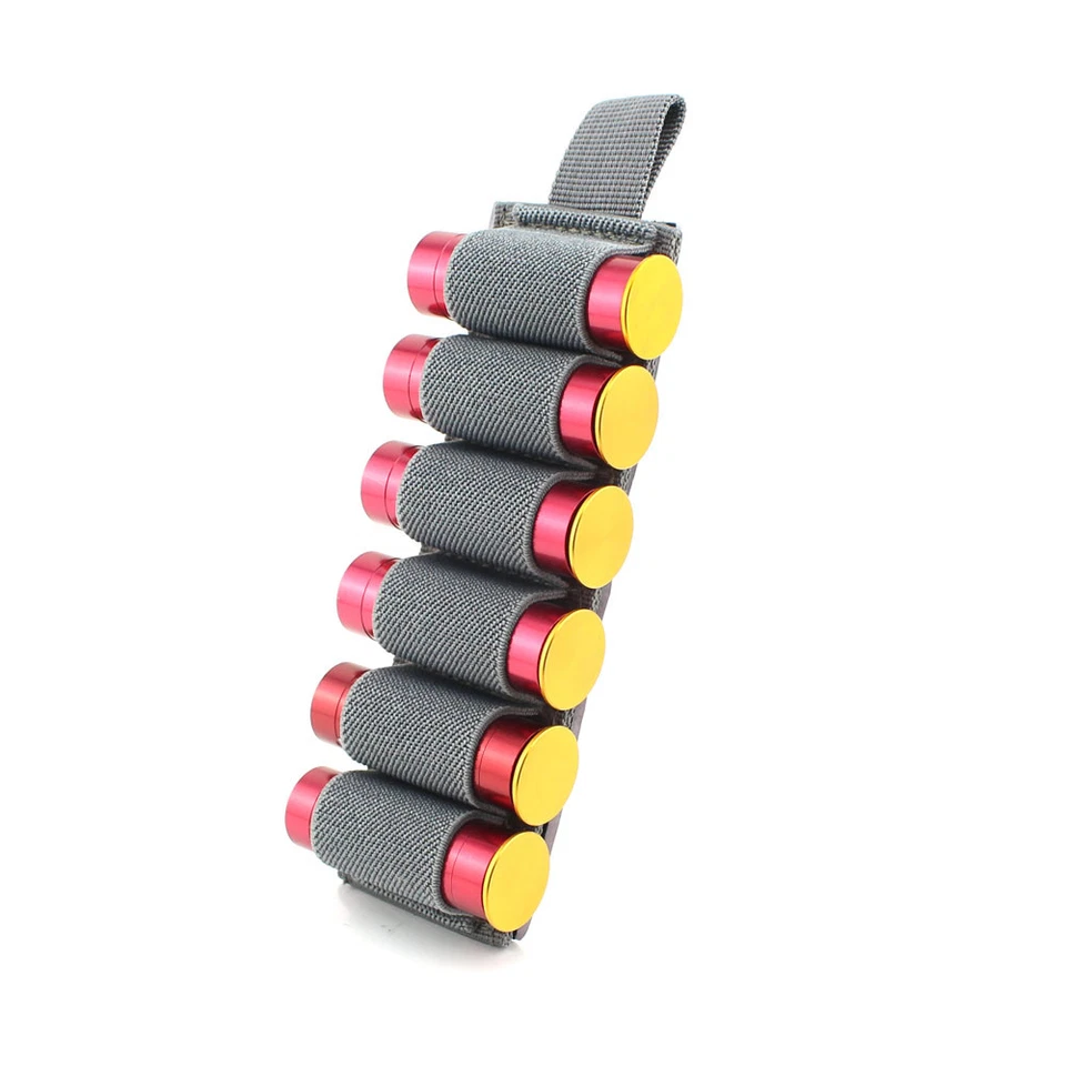 Tactical Shotgun Shell Holder Hook Loop 6 Rounds Strip for 12 Gauge - Image 2 of 4